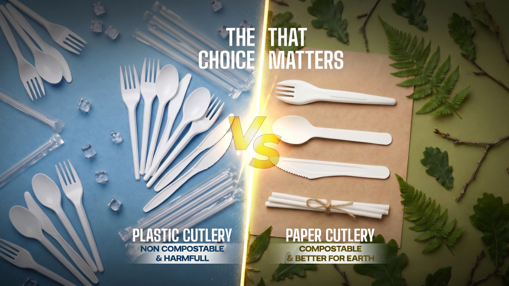 Paper Cutlery vs Plastic Cutlery: Which One Works Best for Today’s Food Businesses?